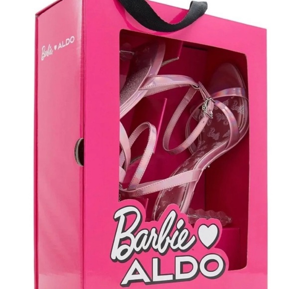 Barbie Shoes - Iridescent Heart Heel Dress Sandals by Aldo. Brand new in box. - Picture 5 of 6
